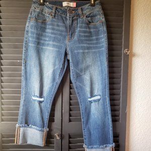 cabi Cropped High Straight Jean